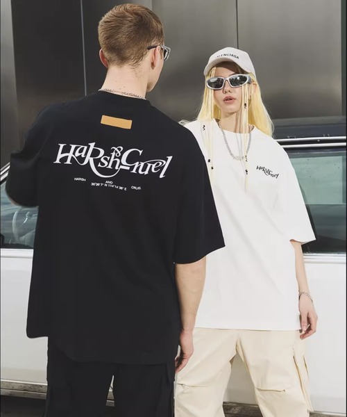 HARSH AND CRUEL(ハーシュアンドクルーエル)の「革タグ付きプリントTシャツ HC23S3TP01【Harsh and Cruel】(Tシャツ/カットソー・メンズ・ホワイト/アイボリー/ブラック・L/M/XL)」の21枚目の写真