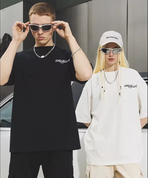 HARSH AND CRUEL(ハーシュアンドクルーエル)の「革タグ付きプリントTシャツ HC23S3TP01【Harsh and Cruel】(Tシャツ/カットソー・メンズ・ホワイト/アイボリー/ブラック・L/M/XL)」の22枚目の写真