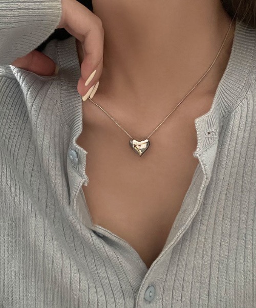 LAC-VERT（ラック・ヴェール）の「ポイントハートネックレス（ネックレス・レディース・シルバー・FREE）」の7枚目の写真