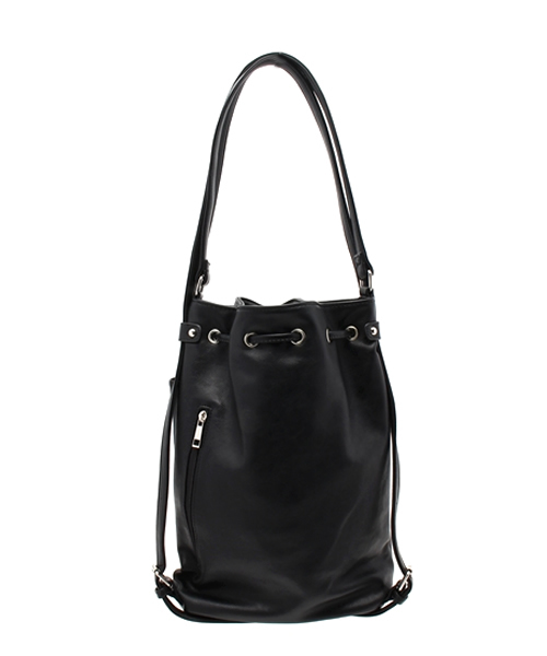 mystic(ミスティック)の「2WAY巾着BAG(ショルダーバッグ・レディース・ブラック/アイボリー・フリ-)」の6枚目の写真