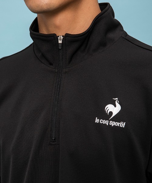 le coq sportif(ルコックスポルティフ)の「エコペットハーフジップシャツ(シャツ/ブラウス・メンズ・ホワイト/ブラック/ネイビー・M/L/XL)」の10枚目の写真