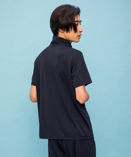 le coq sportif(ルコックスポルティフ)の「エコペットハーフジップシャツ(シャツ/ブラウス・メンズ・ホワイト/ブラック/ネイビー・M/L/XL)」の16枚目の写真