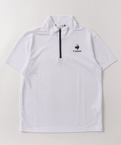 le coq sportif(ルコックスポルティフ)の「エコペットハーフジップシャツ(シャツ/ブラウス・メンズ・ホワイト/ブラック/ネイビー・M/L/XL)」の21枚目の写真