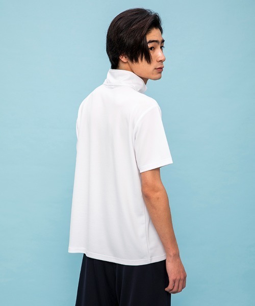 le coq sportif(ルコックスポルティフ)の「エコペットハーフジップシャツ(シャツ/ブラウス・メンズ・ホワイト/ブラック/ネイビー・M/L/XL)」の7枚目の写真