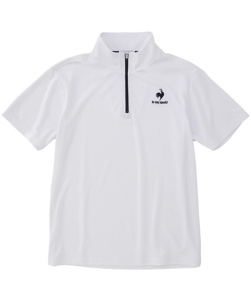 le coq sportif(ルコックスポルティフ)の「エコペットハーフジップシャツ(シャツ/ブラウス・メンズ・ホワイト/ブラック/ネイビー・M/L/XL)」の9枚目の写真