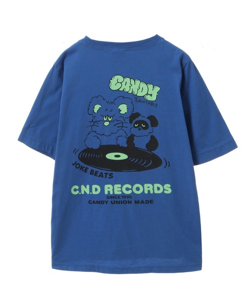 Candy Stripper(キャンディストリッパー)の「C.N.D RECORDS Tシャツ(Tシャツ/カットソー・レディース・ブラック/オフホワイト/ブルー/グリーン・4/2/3)」の9枚目の写真