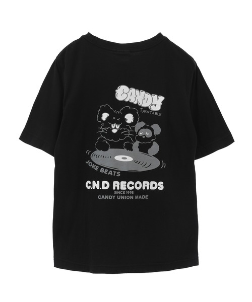 Candy Stripper(キャンディストリッパー)の「C.N.D RECORDS Tシャツ(Tシャツ/カットソー・レディース・ブラック/オフホワイト/ブルー/グリーン・4/2/3)」の16枚目の写真