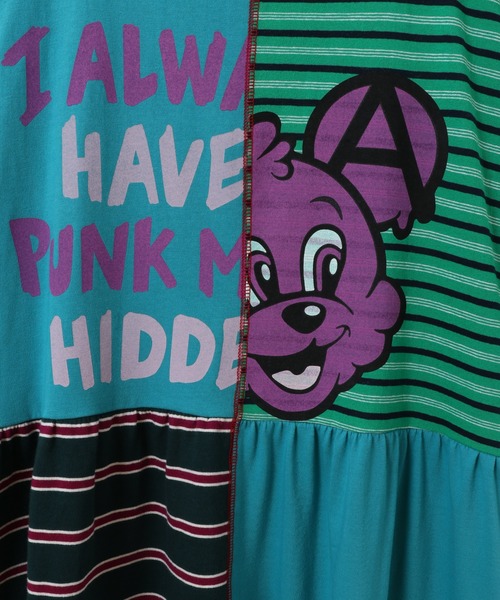 Candy Stripper（キャンディストリッパー）の「SILLY BEAR COMBINED TEE ワンピース（ワンピース・レディース・ピンク/ターコイズブルー/ブラック・2）」の17枚目の写真