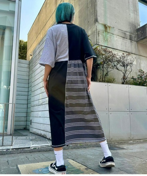 Candy Stripper（キャンディストリッパー）の「SILLY BEAR COMBINED TEE ワンピース（ワンピース・レディース・ピンク/ターコイズブルー/ブラック・2）」の18枚目の写真