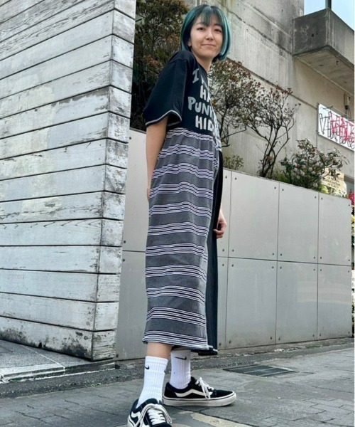 Candy Stripper（キャンディストリッパー）の「SILLY BEAR COMBINED TEE ワンピース（ワンピース・レディース・ピンク/ターコイズブルー/ブラック・2）」の21枚目の写真