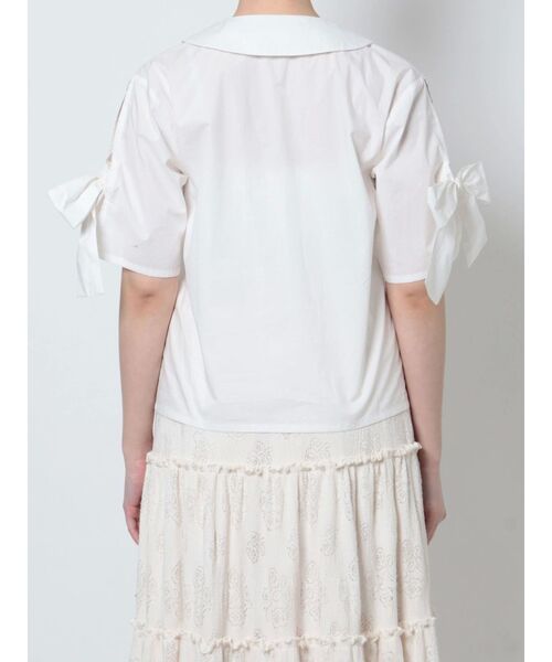 merry jenny（メリージェニー）の「リボンカットアウトブラウス（シャツ/ブラウス・レディース・オフホワイト/ブラック/ブルー・FREE）」の20枚目の写真