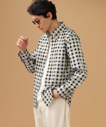 40ｃｔ＆525 | 【Sサイズ~】アールデコプリント シャツ(シャツ/ブラウス)