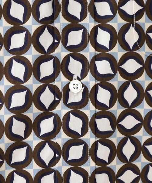 40ｃｔ＆525（フォーティーカラッツアンドゴーニーゴ）の「【Sサイズ~】アールデコプリント シャツ（シャツ/ブラウス・メンズ・ネイビー系/ベージュ系・01/02/03/04）」の15枚目の写真