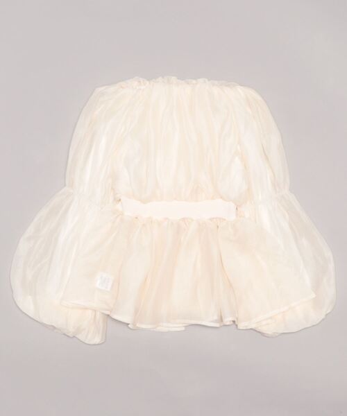 Jasmine Grandiflorum（ジャスミングランディフローラム）の「【Jasmine】オフショルダーボリュームスリーブブラウス（シャツ/ブラウス・レディース・ホワイト・FREE）」の2枚目の写真