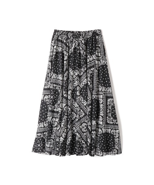 COCOMOMO(ココモモ)の「ペイズリープリント スカート(スカート・レディース・ブラック/ホワイト・FREE)」の16枚目の写真