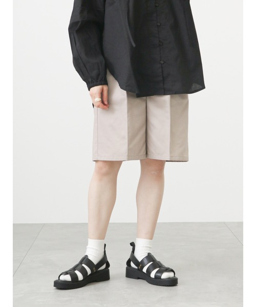 ehka sopo(エヘカソポ)の「センタープレスショートパンツ(その他パンツ・レディース・ブラック/グリーン/ベージュ・フリ-)」の3枚目の写真