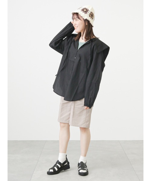 ehka sopo(エヘカソポ)の「センタープレスショートパンツ(その他パンツ・レディース・ブラック/グリーン/ベージュ・フリ-)」の9枚目の写真