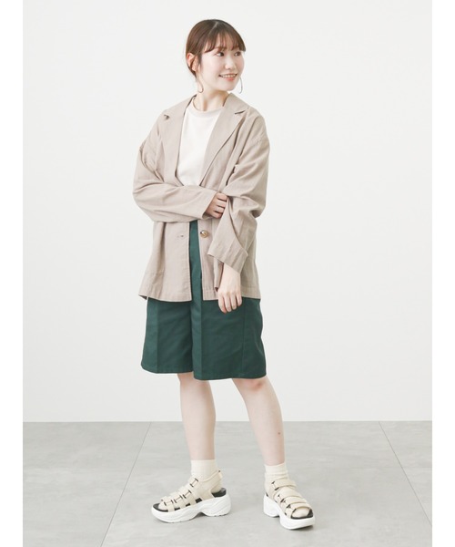 ehka sopo(エヘカソポ)の「センタープレスショートパンツ(その他パンツ・レディース・ブラック/グリーン/ベージュ・フリ-)」の21枚目の写真