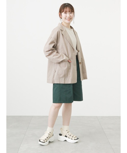 ehka sopo(エヘカソポ)の「センタープレスショートパンツ(その他パンツ・レディース・ブラック/グリーン/ベージュ・フリ-)」の7枚目の写真