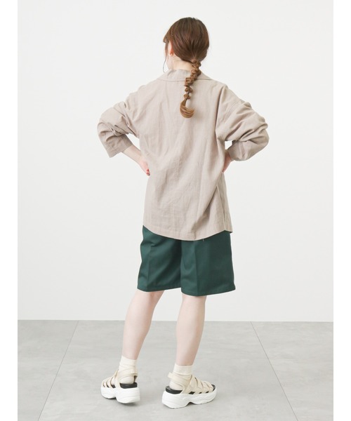 ehka sopo(エヘカソポ)の「センタープレスショートパンツ(その他パンツ・レディース・ブラック/グリーン/ベージュ・フリ-)」の10枚目の写真