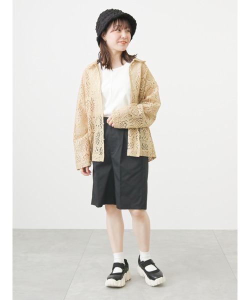 ehka sopo(エヘカソポ)の「センタープレスショートパンツ(その他パンツ・レディース・ブラック/グリーン/ベージュ・フリ-)」の8枚目の写真