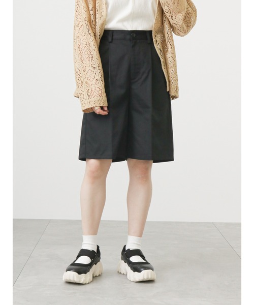 ehka sopo(エヘカソポ)の「センタープレスショートパンツ(その他パンツ・レディース・ブラック/グリーン/ベージュ・フリ-)」の12枚目の写真