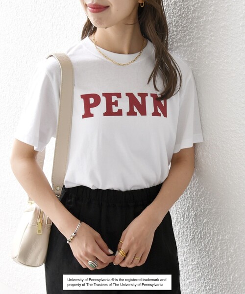 GOOD ROCK SPEED(グッドロックスピード)の「【SHIPS any別注】GOOD ROCK SPEED:〈洗濯機可能〉PENN ロゴ TEE(Tシャツ/カットソー・レディース・ライトグレー/ホワイト・ONE SIZE)」の9枚目の写真
