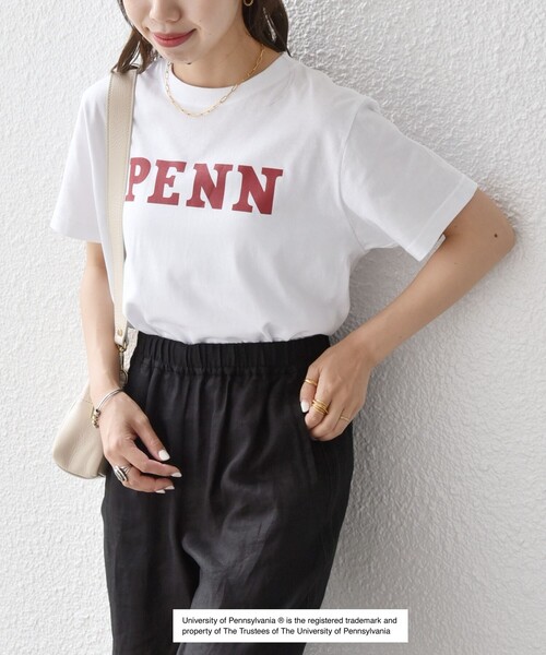 GOOD ROCK SPEED(グッドロックスピード)の「【SHIPS any別注】GOOD ROCK SPEED:〈洗濯機可能〉PENN ロゴ TEE(Tシャツ/カットソー・レディース・ライトグレー/ホワイト・ONE SIZE)」の12枚目の写真