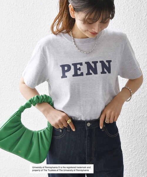 GOOD ROCK SPEED(グッドロックスピード)の「【SHIPS any別注】GOOD ROCK SPEED:〈洗濯機可能〉PENN ロゴ TEE(Tシャツ/カットソー・レディース・ライトグレー/ホワイト・ONE SIZE)」の20枚目の写真