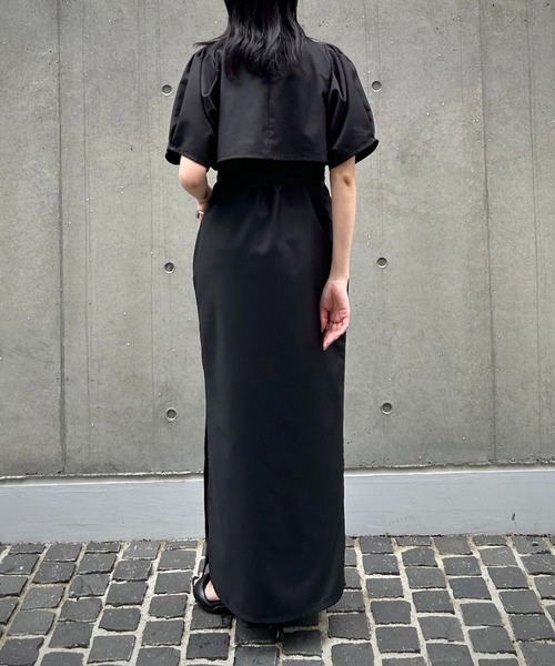 &g'aime（アンジェム）の「【&g’aime】3wayアンサンブルロングワンピース（ワンピース・レディース・チャコールグレー/ブラック/グレイッシュベージュ・FREE）」の10枚目の写真