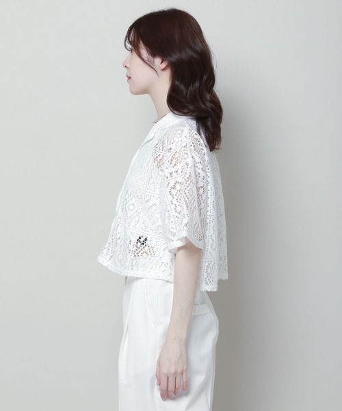 ALAND（エーランド）の「3.3 Field Trip／レースシャツ　2904462（シャツ/ブラウス・レディース・アイボリー/ブラック/ホワイト・FREE）」の20枚目の写真