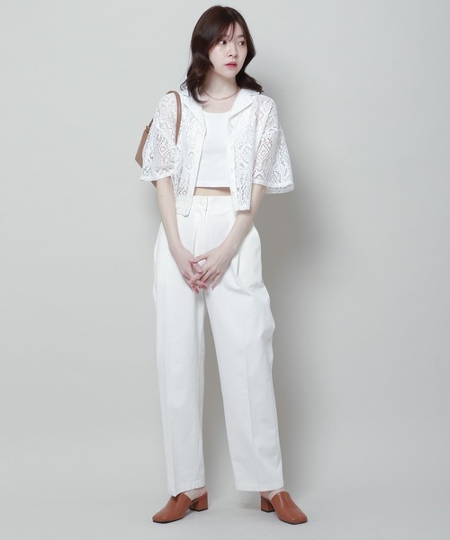 ALAND（エーランド）の「3.3 Field Trip／レースシャツ　2904462（シャツ/ブラウス・レディース・アイボリー/ブラック/ホワイト・FREE）」の4枚目の写真