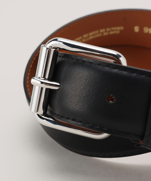 ◆MAISON BOINET◆ナッパ レザーベルト◆ブラック MAISON BOINET（メゾンボワネ） ベルト 「MAISON BOINET/メゾンボワネ