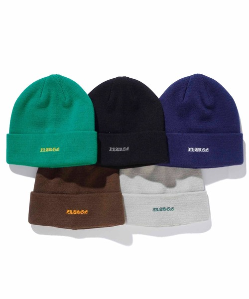 XLARGE（エクストララージ）の「OLD ENGLISH BEANIE（ニットキャップ/ビーニー・メンズ・ブラック/ブラウン/グリーン/ネイビー/グレー・ONE SIZE）」の6枚目の写真