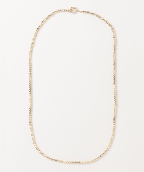 fredy emue（フレディエミュ）の「メタル丸ビーズ軽量ロングネックレス（ネックレス・レディース・シルバー/ゴールド・FREE）」の9枚目の写真