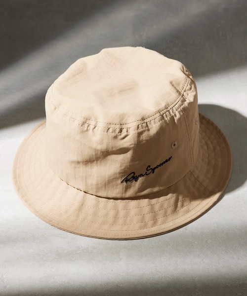 reyn spooner（レインスプーナー）の「【Reyn Spooner】EMBROIDERY BUCKET HAT 9674-01　ナイロンバケットハット（ハット・メンズ・ベージュ/ブラック/オリーブ/ネイビー・FREE）」の3枚目の写真