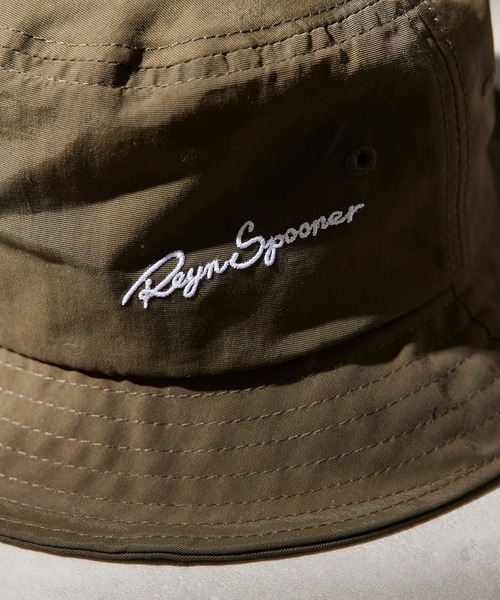 reyn spooner（レインスプーナー）の「【Reyn Spooner】EMBROIDERY BUCKET HAT 9674-01　ナイロンバケットハット（ハット・メンズ・ベージュ/ブラック/オリーブ/ネイビー・FREE）」の8枚目の写真