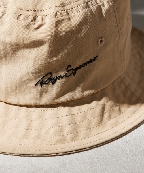 reyn spooner（レインスプーナー）の「【Reyn Spooner】EMBROIDERY BUCKET HAT 9674-01　ナイロンバケットハット（ハット・メンズ・ベージュ/ブラック/オリーブ/ネイビー・FREE）」の6枚目の写真