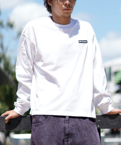 Columbia(コロンビア)の「columbia/コロンビア TYGER GARDEN LONG SLEEVE TEE バックプリントロンT 吸湿速乾 UVケア PM0568(Tシャツ/カットソー・メンズ・ホワイト×ネイビー/カーキ/ネイビー・M/L/XL)」の12枚目の写真