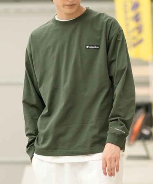 Columbia(コロンビア)の「columbia/コロンビア TYGER GARDEN LONG SLEEVE TEE バックプリントロンT 吸湿速乾 UVケア PM0568(Tシャツ/カットソー・メンズ・ホワイト×ネイビー/カーキ/ネイビー・M/L/XL)」の18枚目の写真