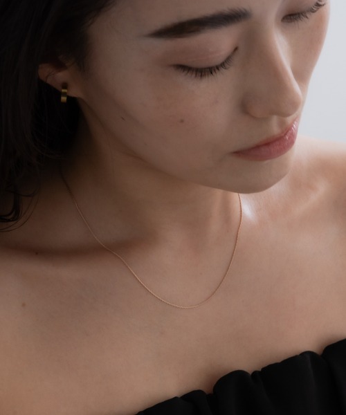 ebine(エビネ)の「0.6mm Skin Necklace 金属アレルギー対応 サージカルステンレス(ネックレス・レディース・ピンクゴールド/シルバー/ゴールド・40/45)」の3枚目の写真
