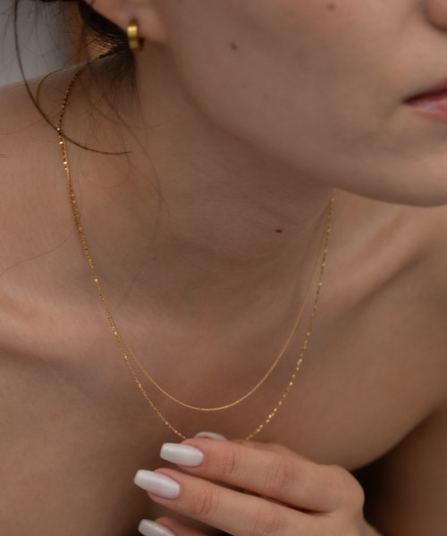 ebine(エビネ)の「0.6mm Skin Necklace 金属アレルギー対応 サージカルステンレス(ネックレス・レディース・ピンクゴールド/シルバー/ゴールド・40/45)」の8枚目の写真