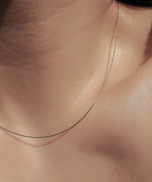 ebine(エビネ)の「0.6mm Skin Necklace 金属アレルギー対応 サージカルステンレス(ネックレス・レディース・ピンクゴールド/シルバー/ゴールド・40/45)」の12枚目の写真