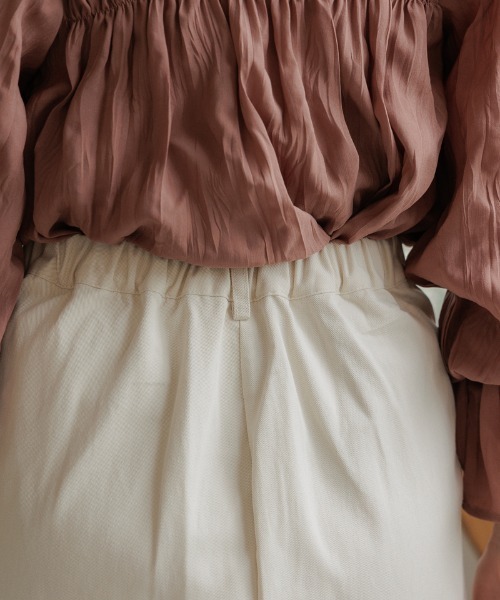 flower（フラワー）の「レディストレートスカート（スカート・レディース・ブラック/アイボリー・FREE）」の13枚目の写真