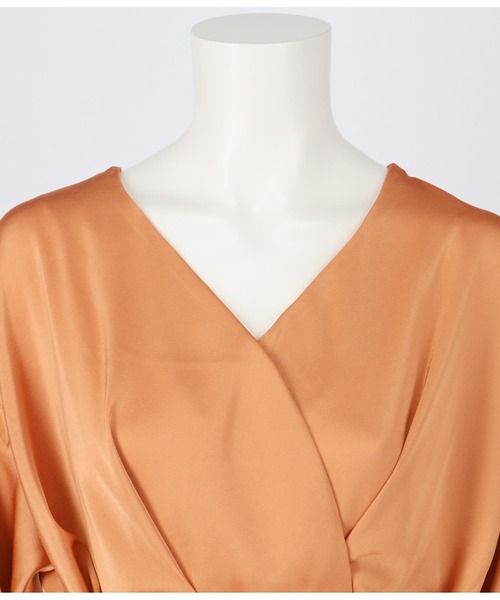 ANAP（アナップ）の「バックル付カシュクールデザイントップス（シャツ/ブラウス・レディース・ブラック/ホワイト/オレンジ・FREE）」の18枚目の写真