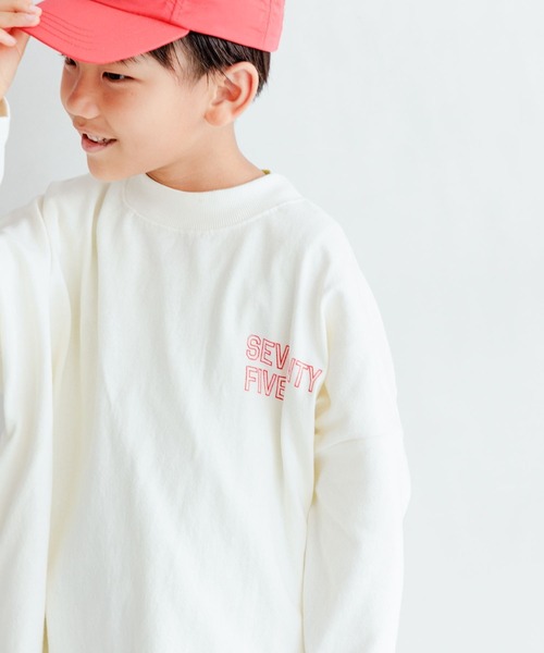 LOWRYS FARM（ローリーズファーム）の「ＵＳＡプリントワンピースロングスリーブ　964036（シャツ/ブラウス・キッズ・アイボリー/グリーン/グレー/ネイビー・110cm/120cm/130cm/140cm/150cm）」の6枚目の写真