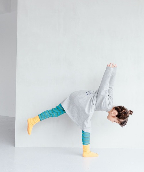 LOWRYS FARM（ローリーズファーム）の「ＵＳＡプリントワンピースロングスリーブ　964036（シャツ/ブラウス・キッズ・アイボリー/グリーン/グレー/ネイビー・110cm/120cm/130cm/140cm/150cm）」の7枚目の写真