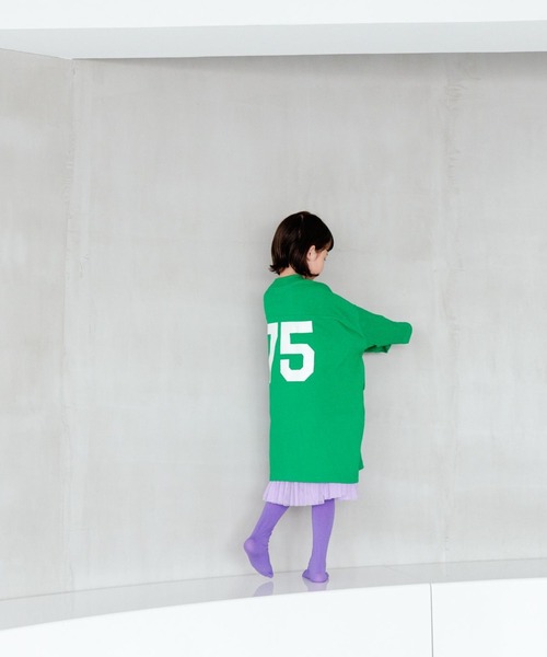 LOWRYS FARM（ローリーズファーム）の「ＵＳＡプリントワンピースロングスリーブ　964036（シャツ/ブラウス・キッズ・アイボリー/グリーン/グレー/ネイビー・110cm/120cm/130cm/140cm/150cm）」の10枚目の写真