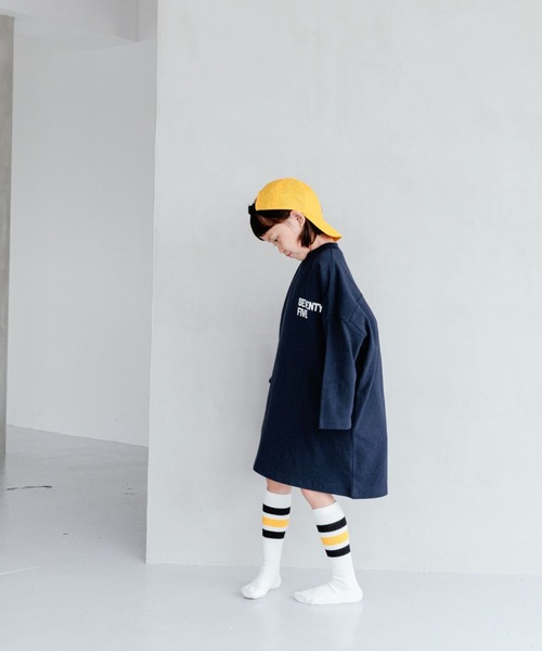 LOWRYS FARM（ローリーズファーム）の「ＵＳＡプリントワンピースロングスリーブ　964036（シャツ/ブラウス・キッズ・アイボリー/グリーン/グレー/ネイビー・110cm/120cm/130cm/140cm/150cm）」の15枚目の写真