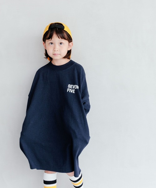 LOWRYS FARM（ローリーズファーム）の「ＵＳＡプリントワンピースロングスリーブ　964036（シャツ/ブラウス・キッズ・アイボリー/グリーン/グレー/ネイビー・110cm/120cm/130cm/140cm/150cm）」の16枚目の写真